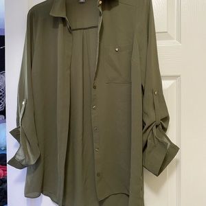 Primark Army Green Shirt